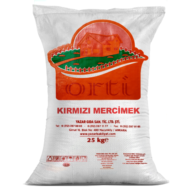 Orti Kırmızı Mercimek 25 Kg